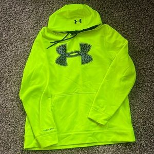 Like new bright green hooded sweatshirt